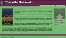 image of Wine Valley Photo hosted, designed, and developed website